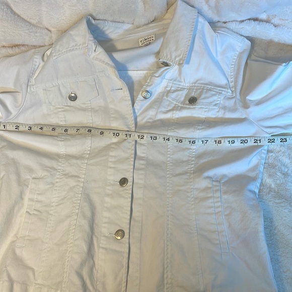 CLEO Petites White Jean Jacket - Picture 4 of 6